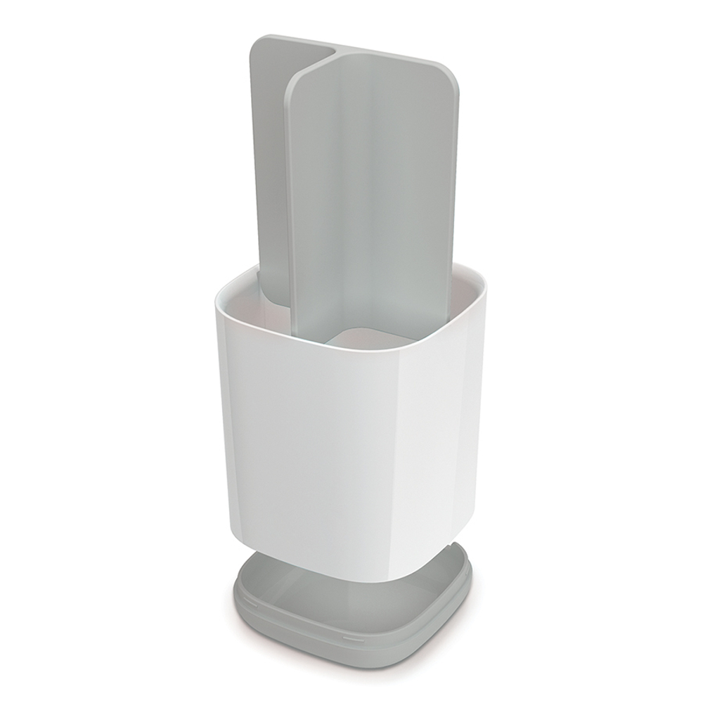 Органайзер для зубных щеток easystore белый-серый