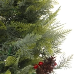 Ёлка светодиодная в горшке «Лесная радость» 90 см, (260 веток) 80 ламп LED, цвет свечения-Теплый белый