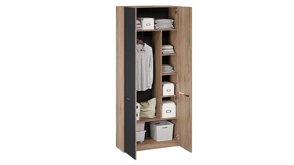 Прихожая с зеркалом комплект мебели Белый Жемчуг/Яблоня Беллуно/Белый глянец 197х37х217 см