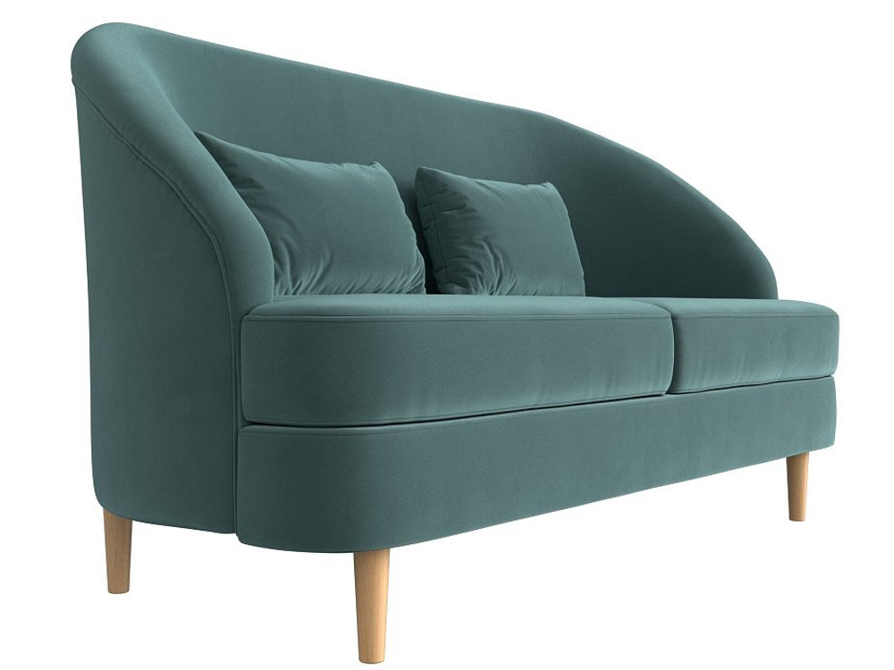 Кушетка Атико, Бирюзовый, Велюр, 109881