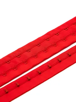 Крючки/петли на ленте, двухрядные, Arta-F, красный 100