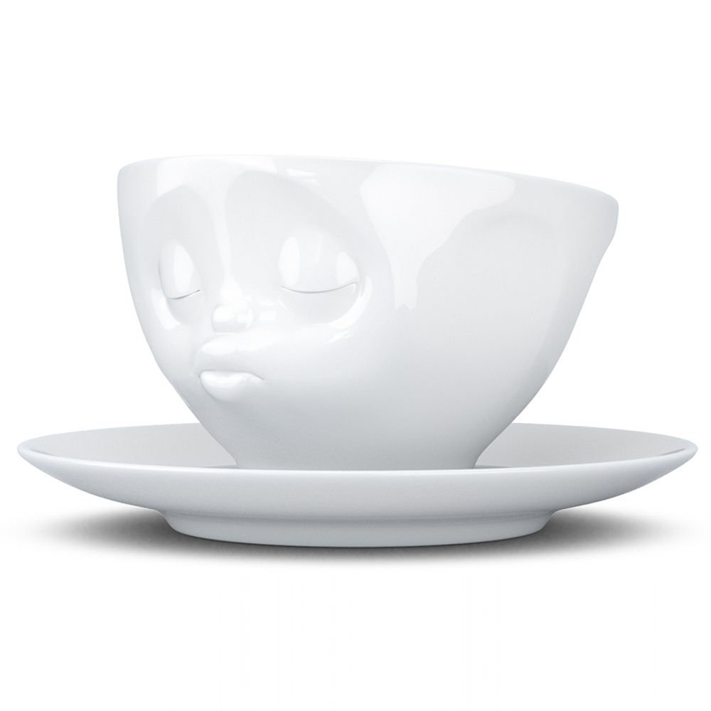 Чайная пара Kissing, 200 мл, белая