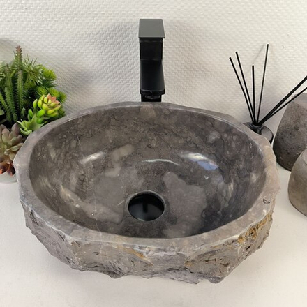 Раковина из мрамора Erozy Grey EM-65523 42*34*15 0882