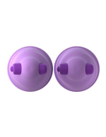 Фиолетовые виброприсоски-стимуляторы на соски Vibrating Nipple