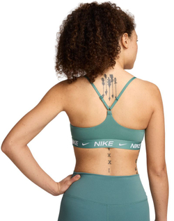 ТОП теннисный Nike Indy Light Support Padded Adjustable Sports Bra - зеленый