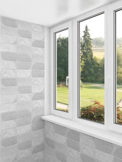 Декоративная стеновая панель ПВХ Палома Грей 482х482 мм