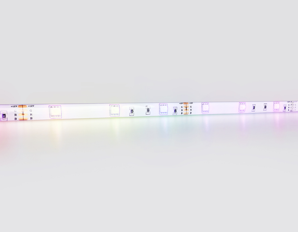 GS2301 5050 30Led/ 7.2W m/ 12V IP65 RGB/ 5000*10*2.87mm (4 конт.)