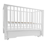 Детская кроватка Sweet Baby с маятником и ящиком Vittoria серая