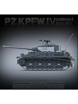 Конструктор Средний немецкий танк PZ.KPFW.IV 985 деталей