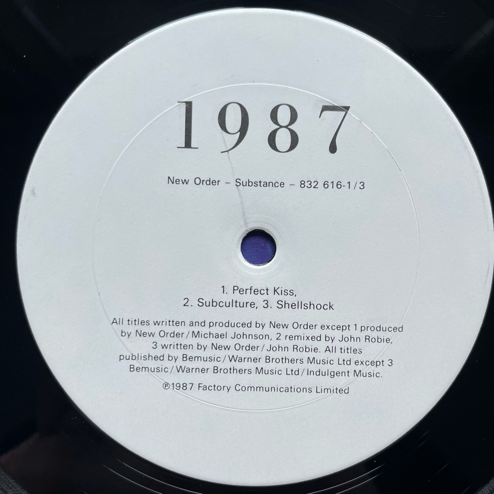 Винтажная виниловая пластинка LP New Order Substance (Канада 1987) Ceremony