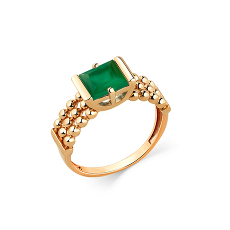 Кольцо из золота 585 пробы с Агатом