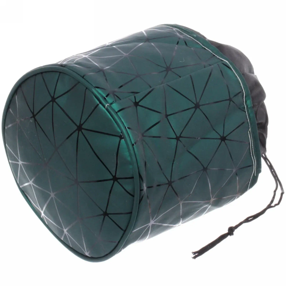 Косметичка круглая «Women secret», цвет зеленый, 16*15см