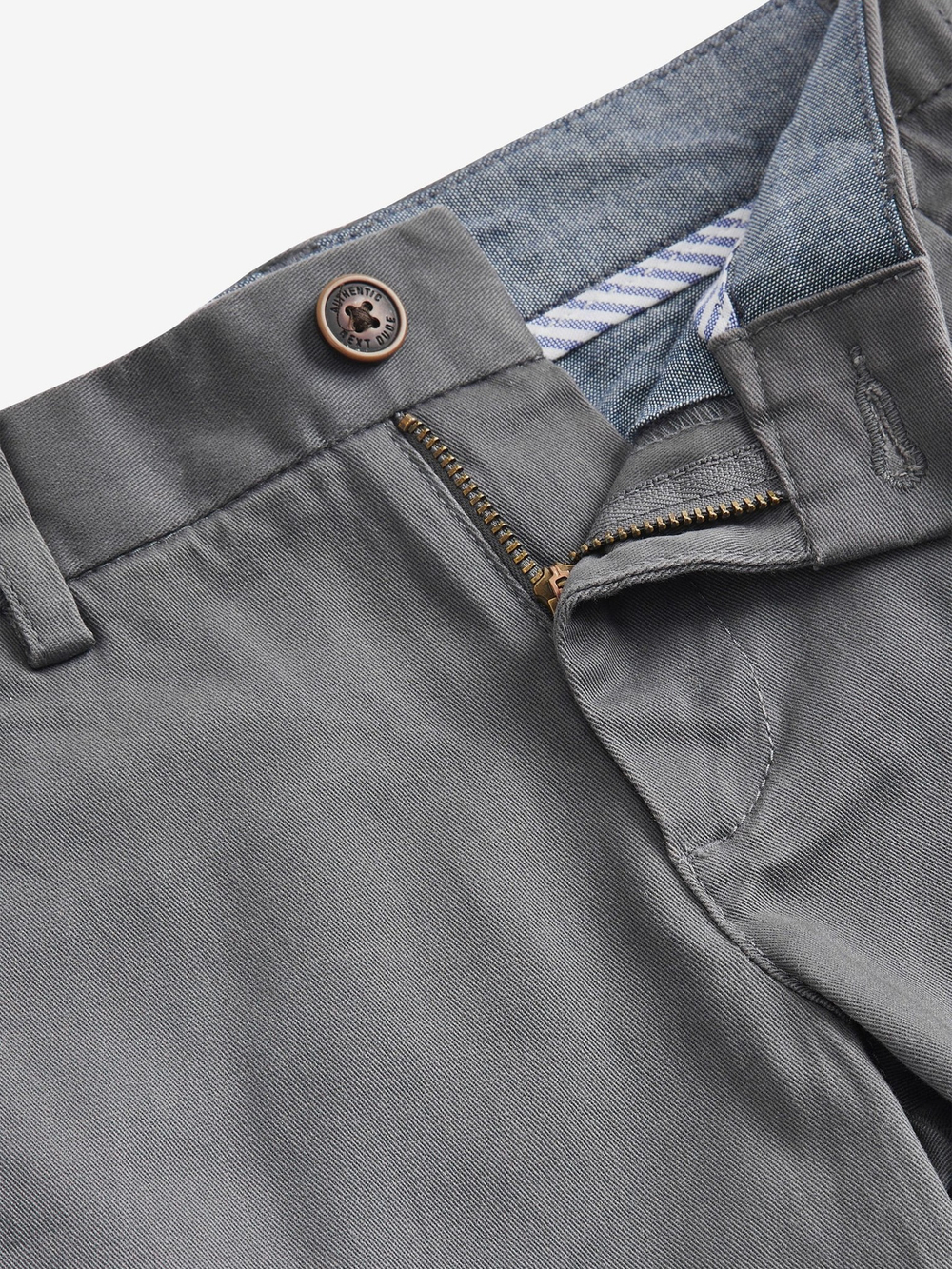 Брюки чинос стрейч для мальчика Next D70-657, Темно-серый