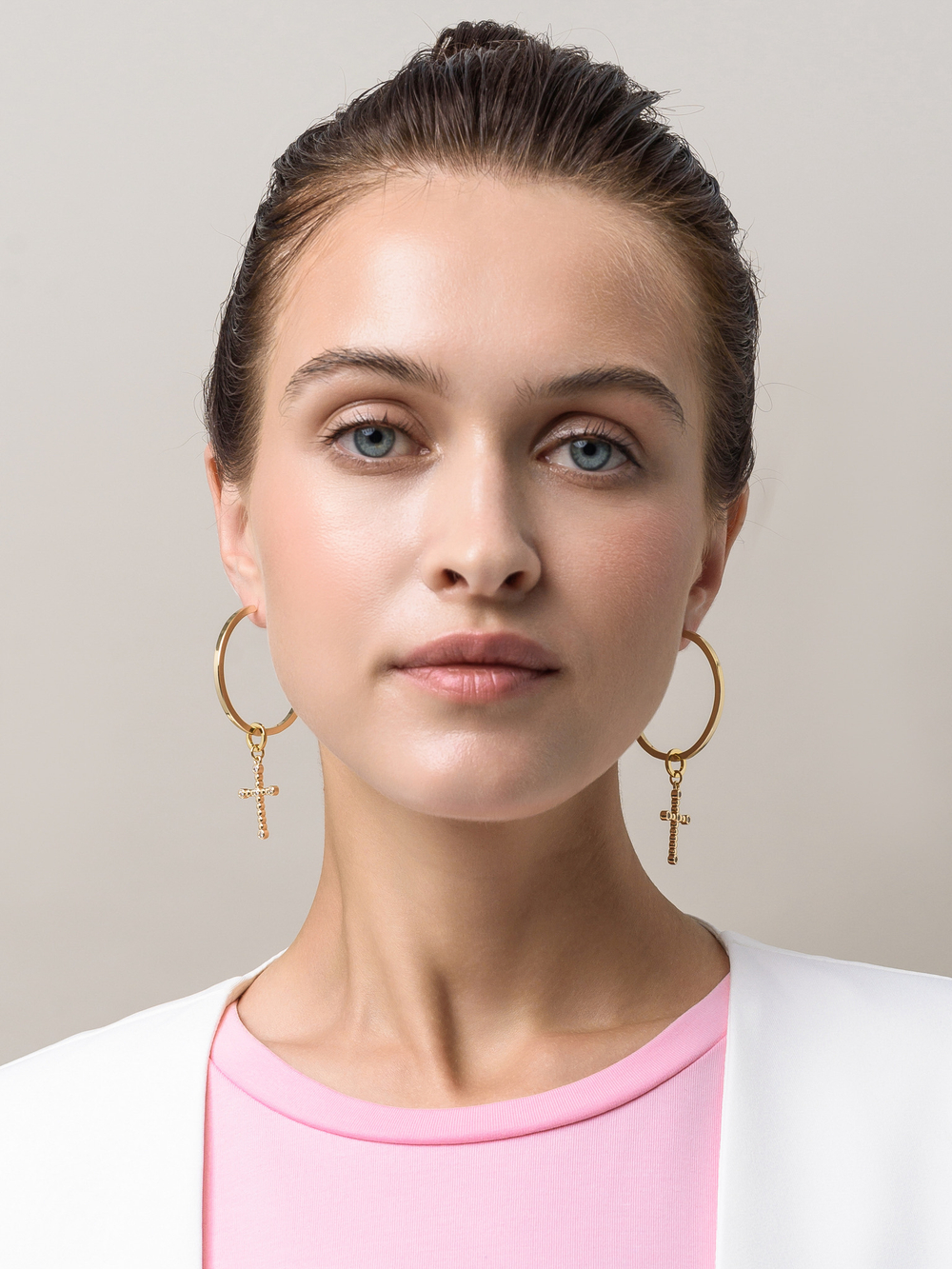 Серьги White Cross Congo Gold