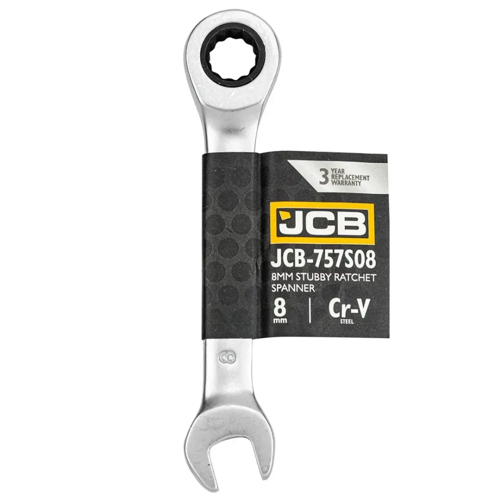 Ключ трещоточный короткий 8мм JCB JCB-757S08