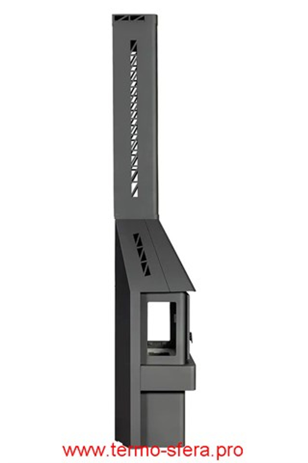 Камин БАВАРИЯ ТРИ СТЕКЛА графит