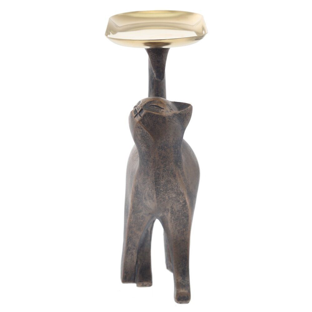GAEM Фигурка декоративная "Кошка" с подносом, L17,5 W8,5 H22,5 см