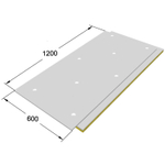 Сэндвич-панель звукоизоляционная ЗИПС-Модуль 1200х600х70 мм с комплектом крепежа