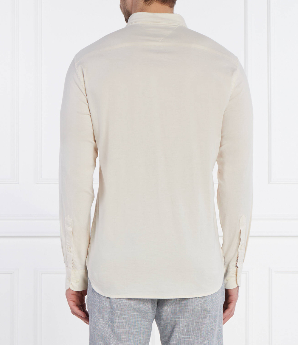 рубашка 1985 flex oxford rf shirt Tommy Hilfiger - экрю(MW0MW29968)