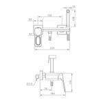 Гигиенический душ со смесителем Raglo R51.51.06, черный