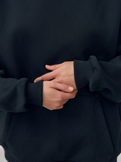 Худи с начесом (черный)