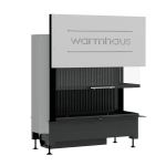 Каминная топка угловая правая WARMHAUS KANT R 100/57h