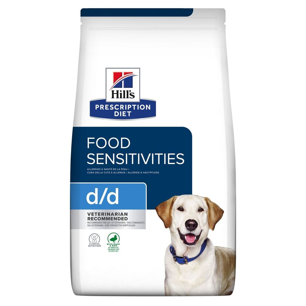 Hill&#39;s PD d/d Food Sensitivities собаки пищевая аллергия утка/рис сухой (12 кг)