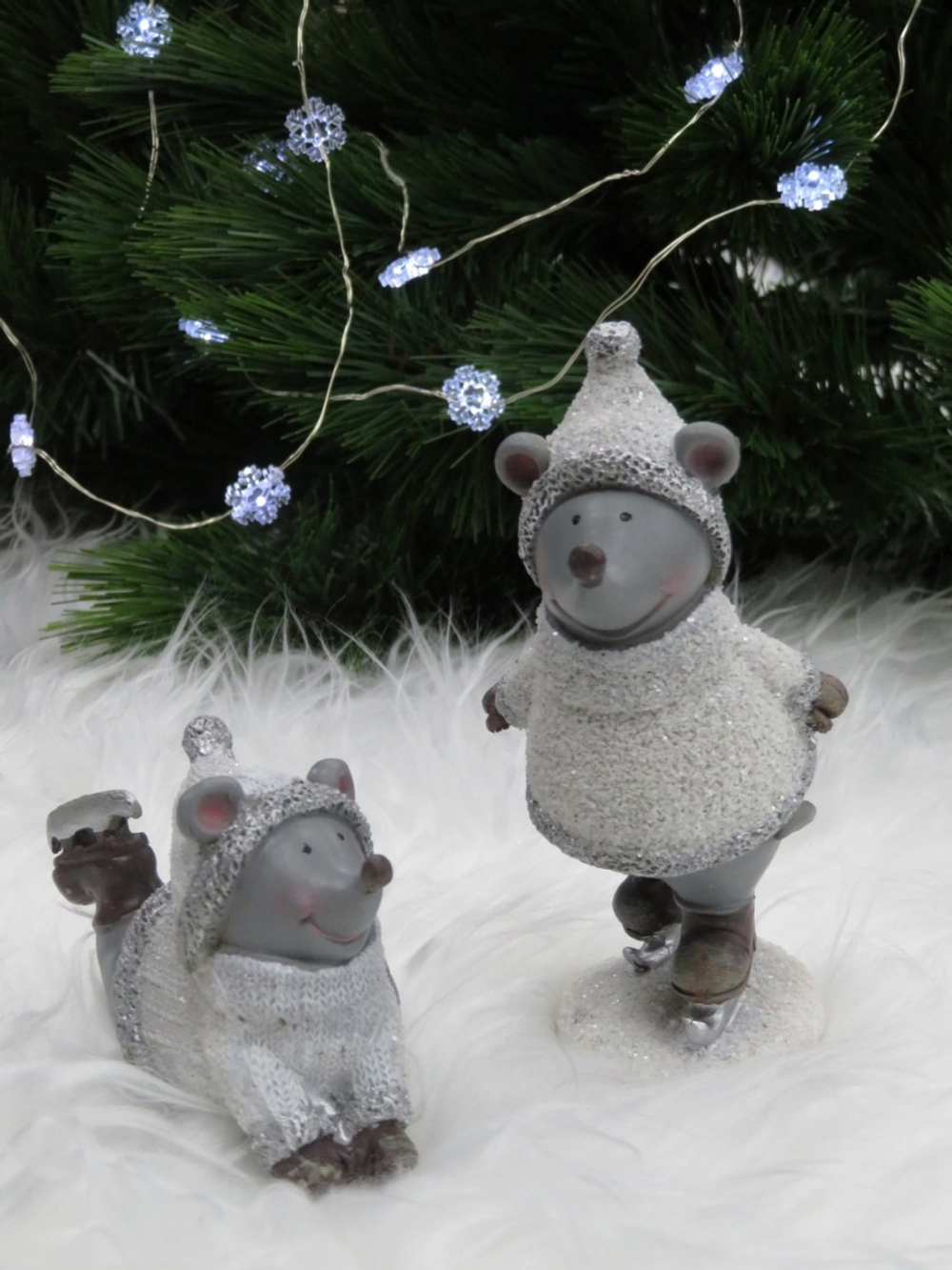 Декор Мышь 10х5.5см House of Seasons серая в ассортименте 2 вида