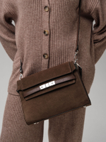 Замшевая сумка Rachel DBR 31361 кофе