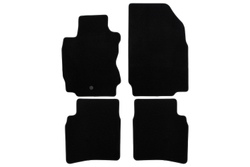 Коврики в салон для NISSAN Note АКПП 2005-2009, 2009-2013, хэтчбек, 4 шт. (текстиль) KLEVER01361501200K