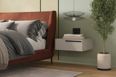 Прикроватная подвесная тумба Лорена Пакс-2 Кашемир 5981 BS 55*42*20 см, Бежевый   Фиеста