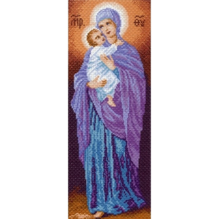 "Мадонна с младенцем"-0866 канва с рисунком