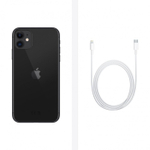 Смартфон Apple A2221 iPhone 11 128Gb 4Gb черный моноблок 3G 4G 1Sim 6.1" 828x1792 iOS 15 12Mpix 802.