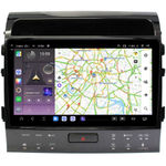 Магнитола для Toyota Land Cruiser 200 2007-2015 (рамка 10, климат на ШГУ) - Carmedia OL-1620-2-ABC QLed+2K, Android 13, TS20, CarPlay, 4G SIM-слот