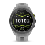 Умные часы Garmin Approach S70 (42 мм) с черным керамическим безелем и серым ремешком