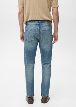 Джинсы Ben tapered fit с эффектом деграде