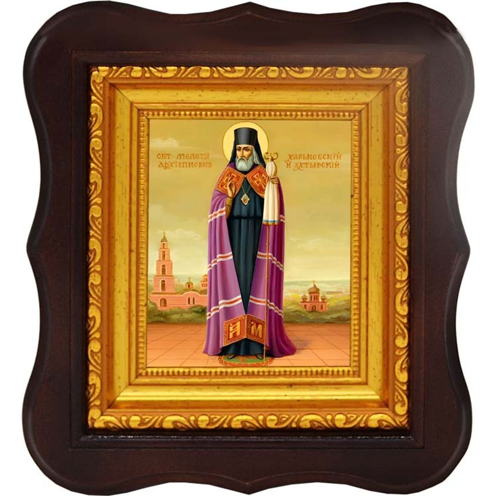 Мелетий (Леонтович) Святитель архиепископ Харьковский. Икона на холсте.