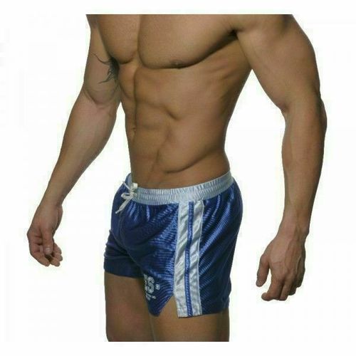 Мужские спортивные шорты синие с голубым поясом ES Collection SHORTS BLUE WHITE