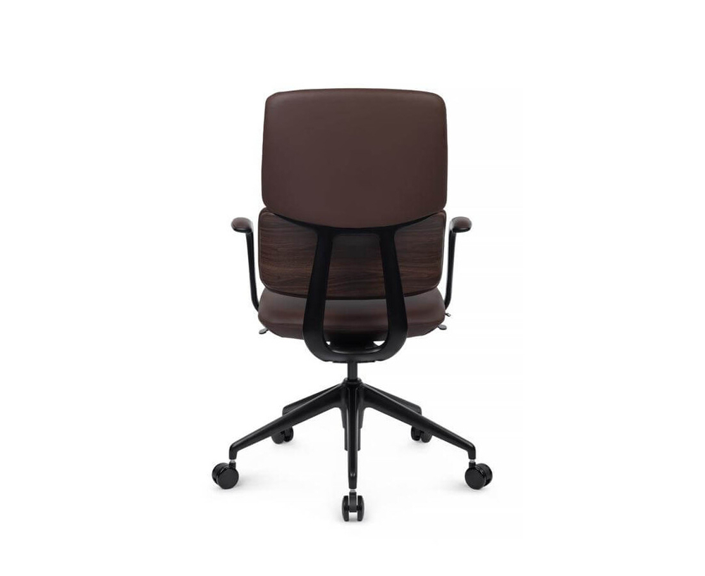 Офисное кресло Riva Design Avorio-M FK014-B11, натуральная кожа, Светло-бежевый, Основание / подлокотник алюминий