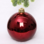 Новогодний шар 25 см «Глянец», рубин