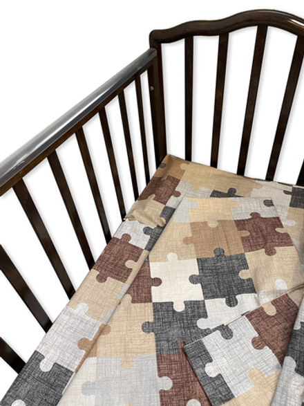 Простыня на резинке Пазл хлопок-ранфорс RinaAmari Размер 120*60