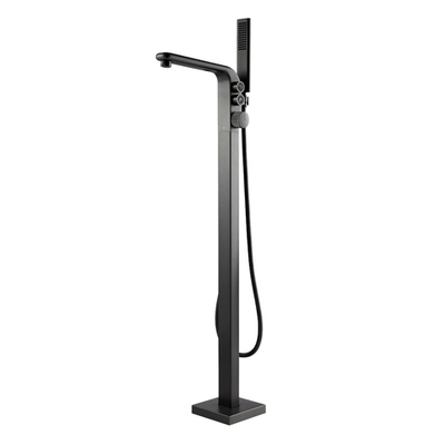 Смеситель для ванны Black&White Universe отдельностоящий Gun Metal (U7642GM)