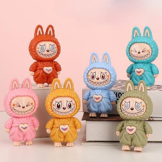 Брелок Лабубу лицо-перевертыш в ассорт. 9.5см