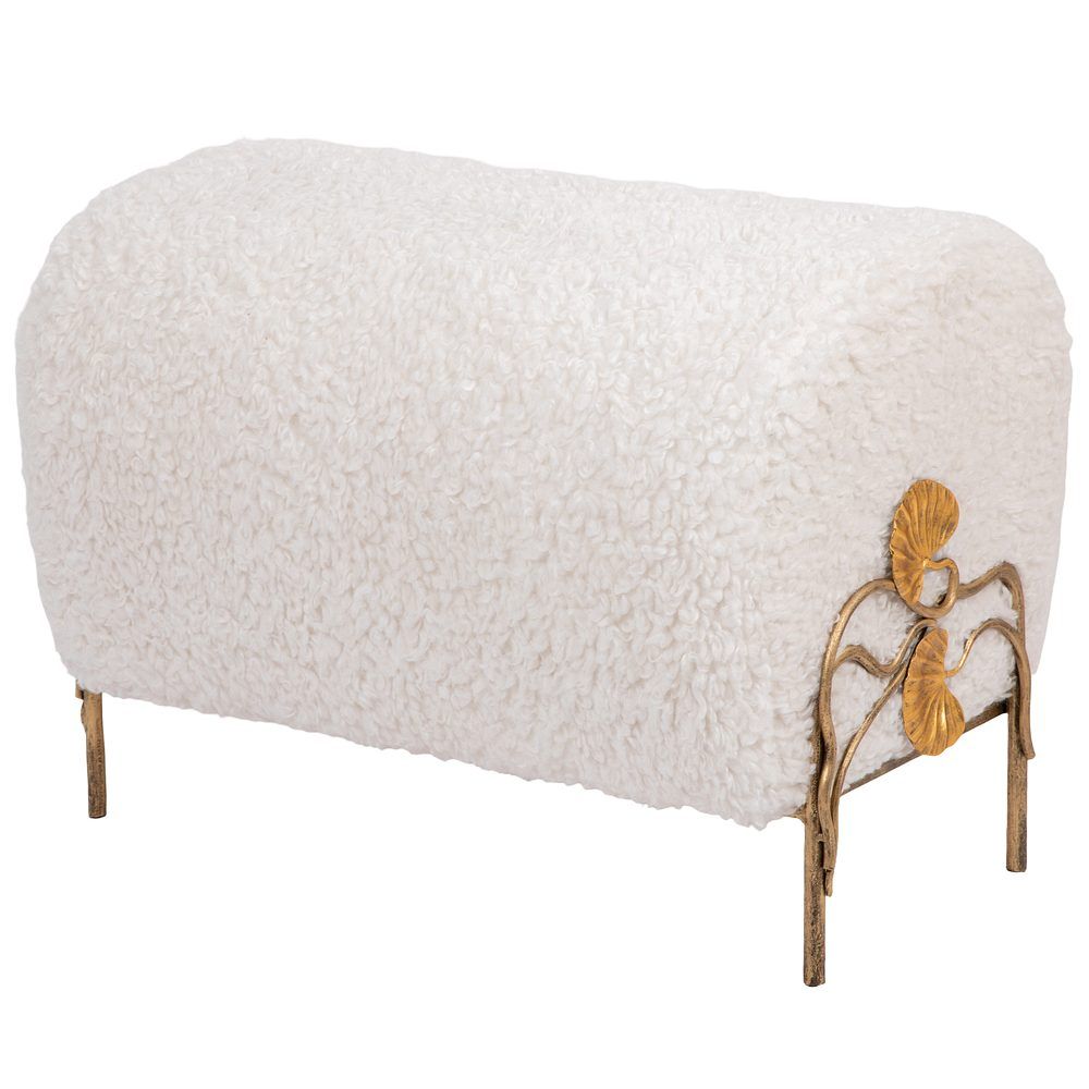 Банкетка Нимфея Молоко Бронза