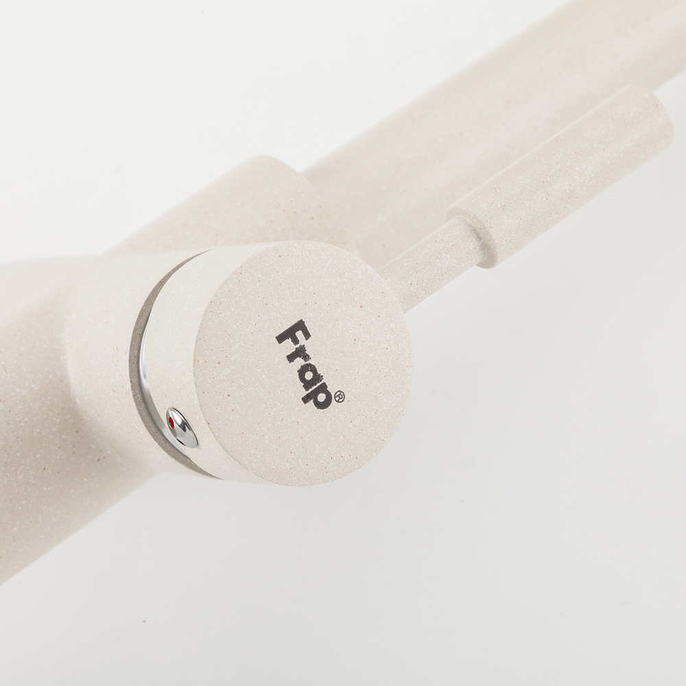 Смеситель для кухни 40к F4352-24 FRAP (выс.пов.излив, п/гайку, С ВЫХ Д/ПИТ. ФИЛЬТРА, МОЛОЧНЫЙ, лат)