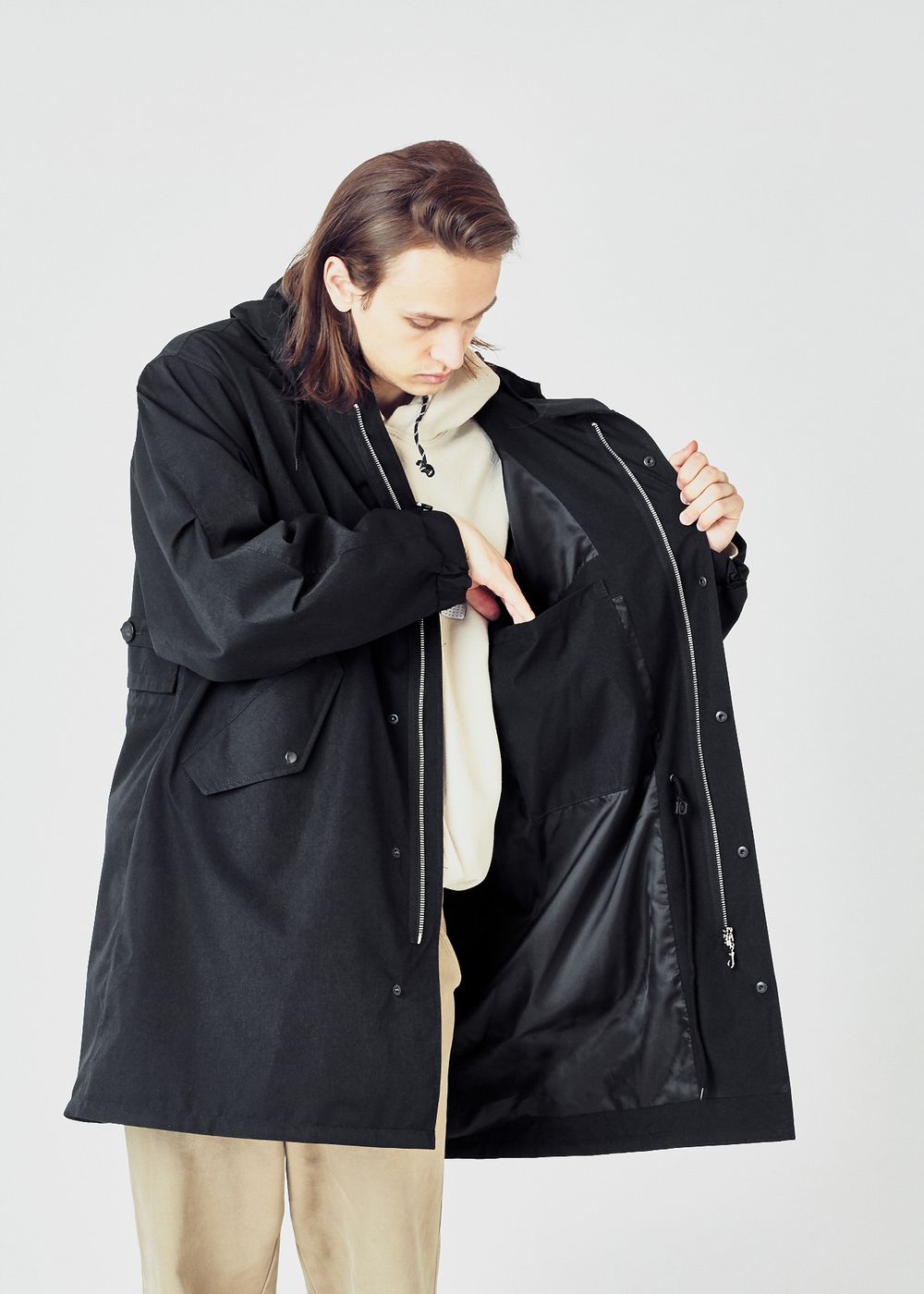 Парка FOS Объемная Черная