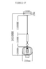 Светильник подвесной Moderli V10911-P Creamy