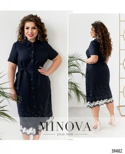 Платье 419-синий Minova Фото 1
