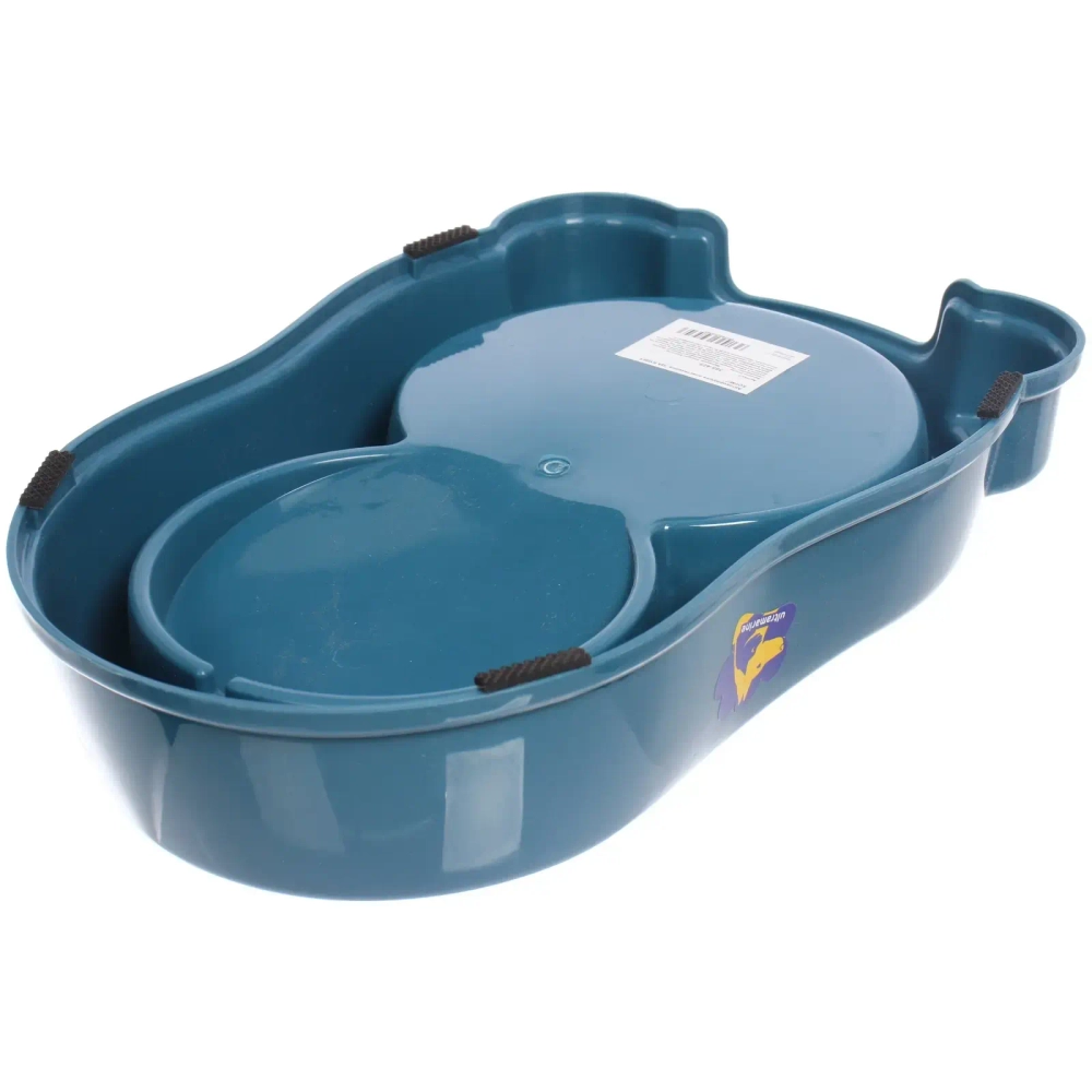 Автокормушка пластиковая «ДА БУДЕТ КОРМ!», цвет морская волна, 250мл / 500гр, 27.5*18*25см