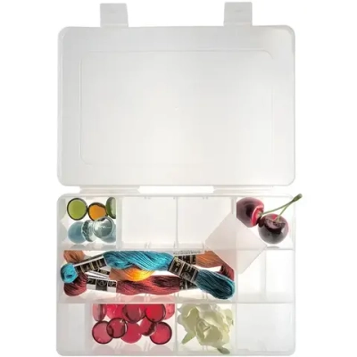 Контейнер для мелочей «ЭКСПЕРТХАУС», прозрачный, 19,9*13,5*3,8см